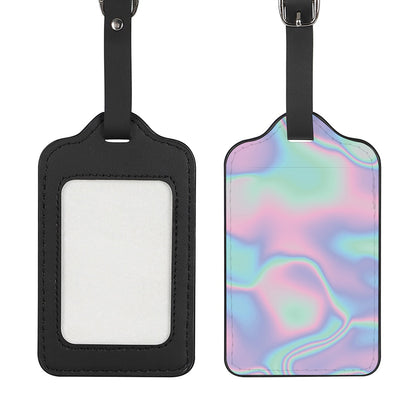 Holographic Waves Print Luggage Tag