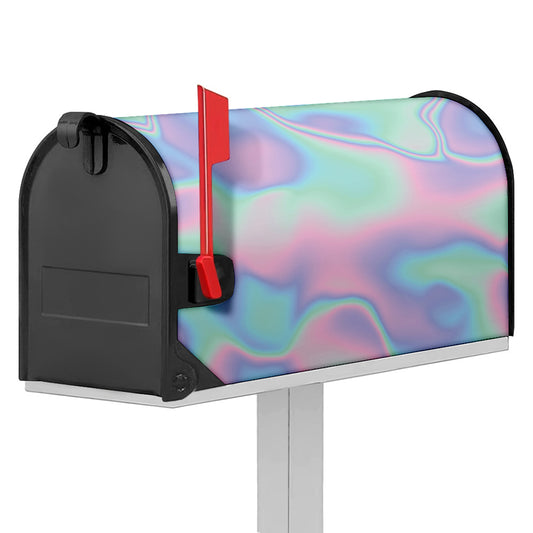 Holographic Waves Print Mailbox Cover