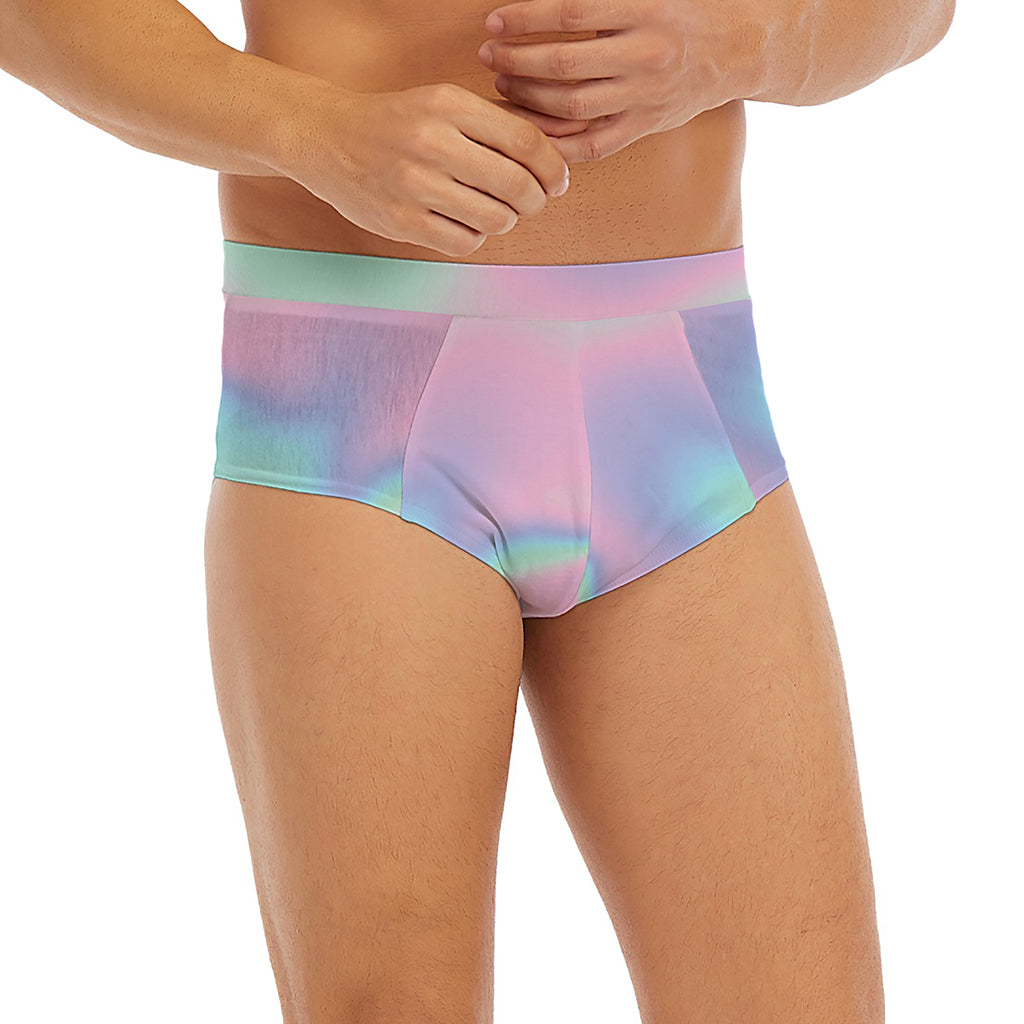 Holographic Waves Print Men's Briefs