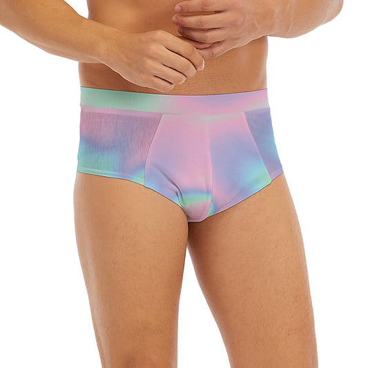 Holographic Waves Print Men's Briefs