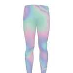 Holographic Waves Print Men's leggings