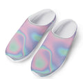 Holographic Waves Print Mesh Casual Shoes