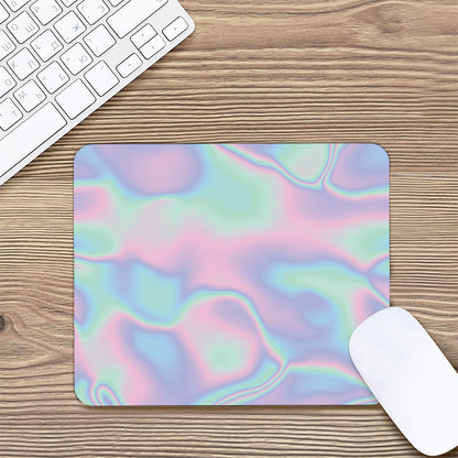 Holographic Waves Print Mouse Pad