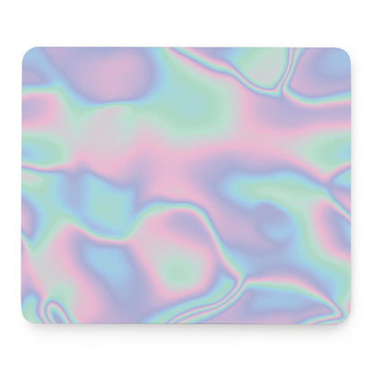Holographic Waves Print Mouse Pad