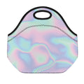 Holographic Waves Print Neoprene Lunch Bag