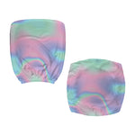 Holographic Waves Print Office Chair Cover