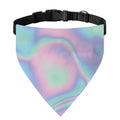Holographic Waves Print Over The Collar Dog Bandana