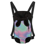 Holographic Waves Print Pet Carrier Backpack