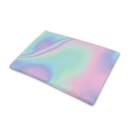 Holographic Waves Print Pet Cooling Mat Cover