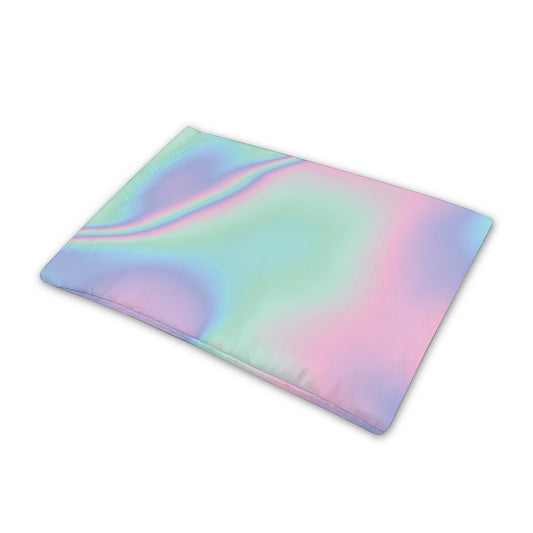Holographic Waves Print Pet Cooling Mat Cover