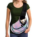Holographic Waves Print Pet Sling Carrier
