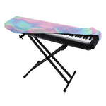 Holographic Waves Print Piano Keyboard Cover