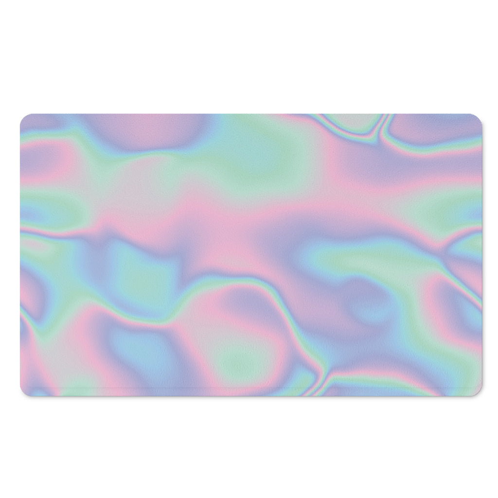 Holographic Waves Print Polyester Doormat