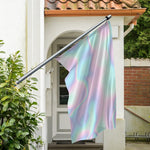 Holographic Waves Print Polyester Flag
