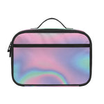 Holographic Waves Print Portable Lunch Bag
