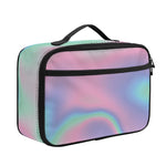 Holographic Waves Print Portable Lunch Bag