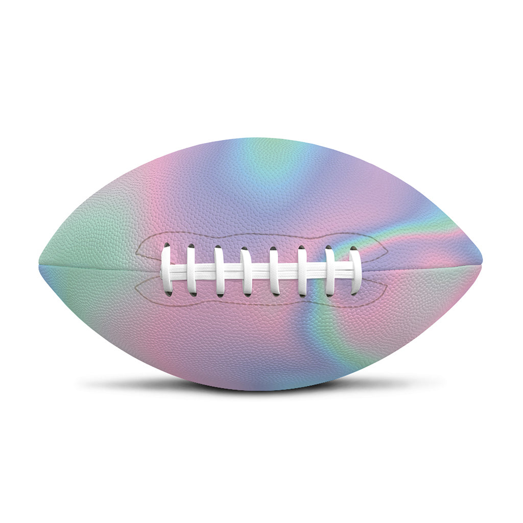 Holographic Waves Print Rugby Ball