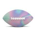 Holographic Waves Print Rugby Ball