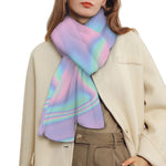 Holographic Waves Print Scarf