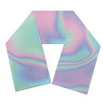 Holographic Waves Print Scarf