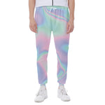 Holographic Waves Print Scuba Joggers