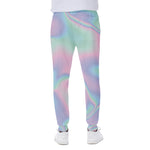 Holographic Waves Print Scuba Joggers