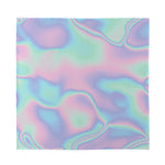 Holographic Waves Print Silk Bandana