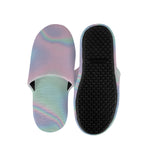Holographic Waves Print Slippers