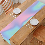 Holographic Waves Print Table Runner