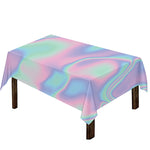 Holographic Waves Print Tablecloth