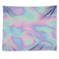 Holographic Waves Print Tapestry