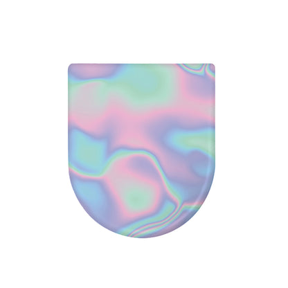 Holographic Waves Print Toilet Lid Cover