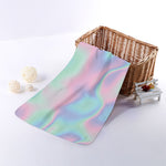 Holographic Waves Print Towel