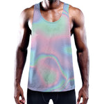 Holographic Waves Print Training Tank Top