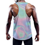Holographic Waves Print Training Tank Top