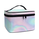 Holographic Waves Print Travel Makeup Bag