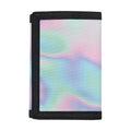 Holographic Waves Print Trifold Wallet
