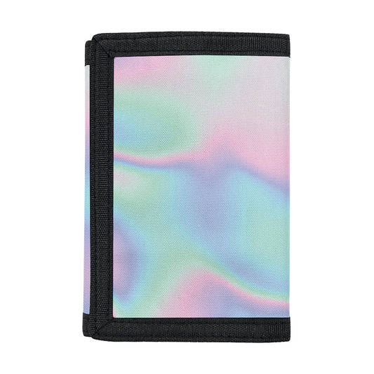 Holographic Waves Print Trifold Wallet
