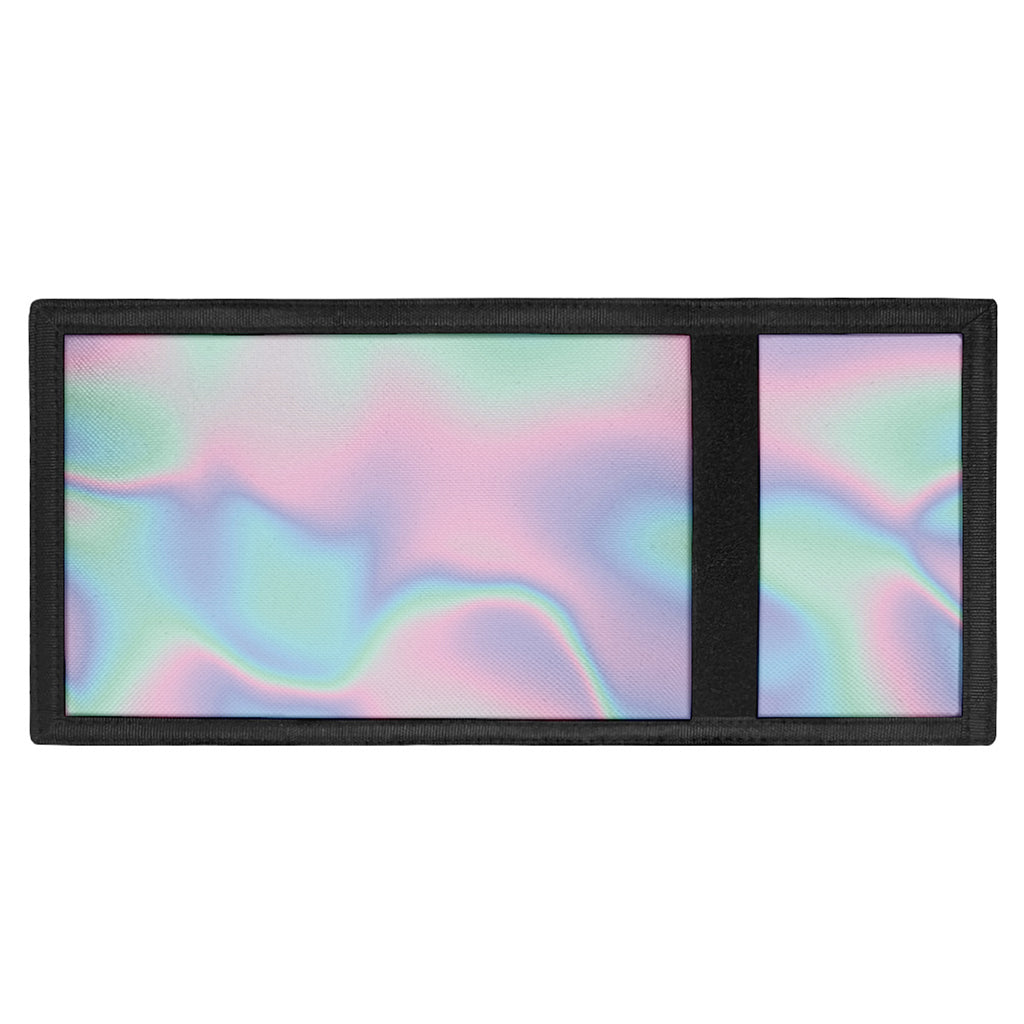 Holographic Waves Print Trifold Wallet