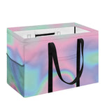 Holographic Waves Print Utility Tote Bag