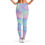Holographic Waves Print Women's Leggings