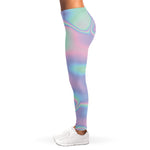 Holographic Waves Print Women's Leggings