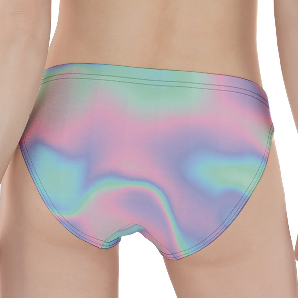 Holographic Waves Print Women's Panties