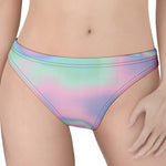 Holographic Waves Print Women's Thong