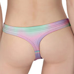 Holographic Waves Print Women's Thong