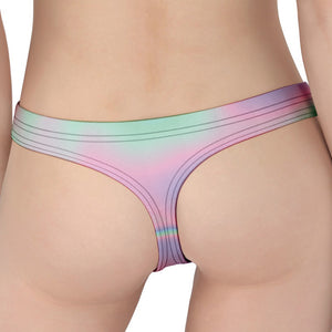 Holographic Waves Print Women's Thong