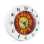 Holy Spirit Dove Stained Glass Print Alarm Clock