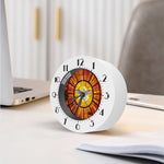 Holy Spirit Dove Stained Glass Print Alarm Clock