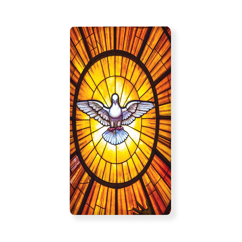 Holy Spirit Dove Stained Glass Print Baby Crib Sheet