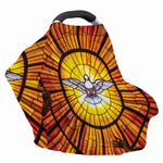 Holy Spirit Dove Stained Glass Print Baby Seat Cover